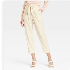 Who What Wear Womens Mid Rise
Relaxed Fit Tapered Linen Blend Pants